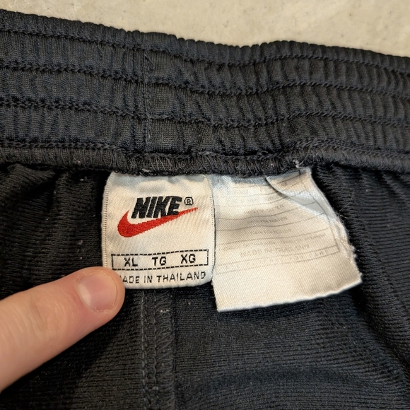 VTG 90s Nike Breakaway Pants Mens XL Black Flaws Snap Down Leg - Picture 6 of 7